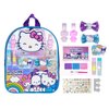 Hello Kitty and Friends- Townley Girl Makeup Filled Backpack Set with 12 Pieces, Including Lip Gloss, Nail Polish, Nail Stones and Other Accessories, Ages 3+ for Parties, Sleepovers and Makeovers