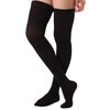 ABSOLUTE SUPPORT Hi Thigh Compression Stockings 20-30 mmHg for Women and Men with Closed Toe - Over the Knee Compression Hose for Varicose Veins Circulation Black, Small