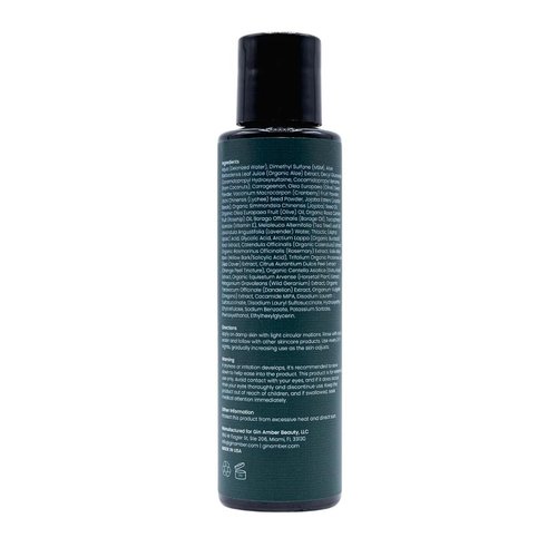 Gin Amber Beauty - Natural AHA/BHA Exfoliating Cleanser | Brightening, Tighten Texture | For All Skin Types (4 fl oz - 120 ml)