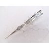 Generic Silver tone metal filigree alligator hair claw clip clamp (Length: 5), 1 Count (Pack of 1)