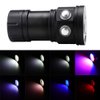 eecoo Diving Flashlight, 18000 Lumen IPX8 Waterproof Diving Torch Scuba Dive Lights 500M 7Modes 120 Degree Wide Beam Angle Underwater LED Flashlight for Outdoor Under Water Sports
