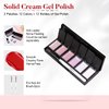 AIMEILI Hema Free Solid Gel Nail Polish 12 Colours Solid Nail Gel UV LED Soak Off White Pink Solid Cream Gel Polish Set 2