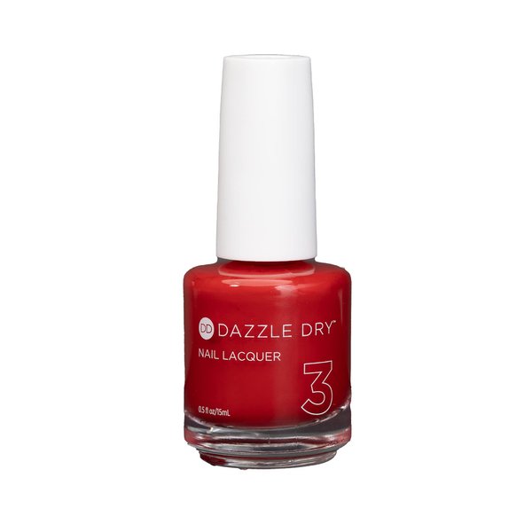 Dazzle Dry Nail Lacquer (Step 3) - Pep Rally - A bright tomato red with orange undertones. Full coverage cream. (0.5 fl oz)