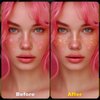 SmallCat 3 Sheets Glitter Freckles Face Tattoo Stickers, Gold Heart Glitter Makeup for Women, Waterproof Sparkle freckles, Faux Temporary Freckles for Face Body for Christmas Festivals Parties