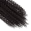 UAmy hair Kinky Curly Clip in Hair Extensions for Women 18 Inches 7Pcs Set Double Weft Synthetic 3B-3C Natural Black Curly Wave Hair Clips in Hairpieces (2# Natural Black)