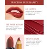 JOSURBEAUTY Lip Duo Liner and Lipstick - Long-lasting Waterproof Lip Color with Lip Liner Pencil - Ideal Lip Gloss for Women
