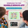 Marble Genius Tubes - Marble Run Accessory Add-On Set (30 Pieces), STEM Building & Learning Educational Construction for Ages 4 and Above, Marble Maze Game, with Instruction App Access, Original