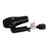 Sunbeam HD3010-005 Retractable Cord Folding Handheld Hair Dryer with Concentrator, 1875 Watts, Cool Shot Button, Tourmaline Ionic, Black