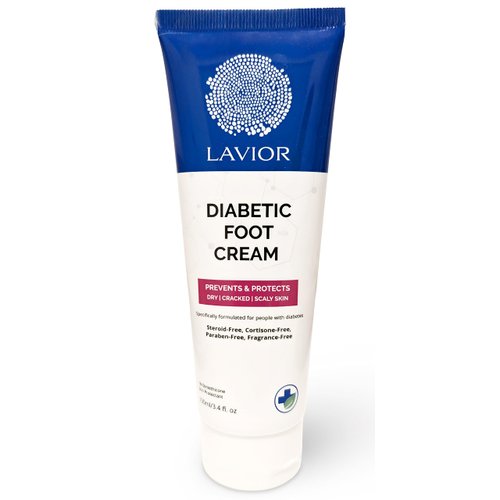 Lavior Diabetic Foot Cream - Intensive Moisturization & Relief | Natural & Non-Toxic | Doctor Recommended, Clinically Proven | Hypoallergenic, Vegan | Made in USA