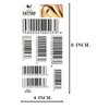 ONCEX 1 Sheet Barcodes Numbers Temporary Tattoos Waterproof Black Bar code Tattoo Designs Body Arms Legs Shoulder Back Men Women Painting Cartoon Art Stickers Water Transfer, 8X4 Inch