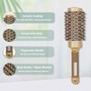 Round Brush for Blow Out,Boar Bristle Round Hair Brushes for Women Bangs,Round Curly Hair Roller Brush for Blow Drying,Nano Thermal Ceramic & Ionic Tech(2.9 inch,Barrel 1.7inch,45mm)