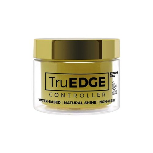 TruEDGE Controller Extreme Hold Water-Based Pomade - Ntaural Shine & Non-Flaky Scented Edge Control - Perfect for Hair-Braiding (Sugar Melon)