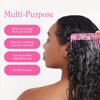 Rizos Curls Wide Tooth Styling Comb, Shower Comb for Detangling, Parting & Styling Comb, Gentle Comb for all Hair Textures, Pink