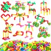 Libima 300 Pcs Tubular Pipes Building Blocks for Kids Over 6 Years Old Stem Building Toy Tube Pipe Toy Colorful Building Pipes for Kids Toddlers Construction Set Educational Preschool Learning Toys