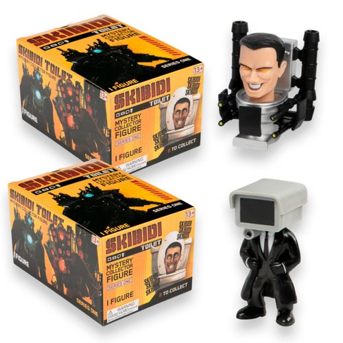SKIBIDI Toilet Mystery Figure Collector Series, 2 Pack, Collectible Figures, Officially Licensed Toilet Merch