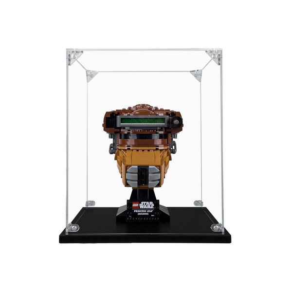 SONGLECTION Acrylic Display Case Compatible for Lego Helmets #75274, #75276, #75277, #75304, #75305, #75327, #75328, #75343 etc, Dustproof Display Case (Case Only) (Lego Sets are NOT Included)