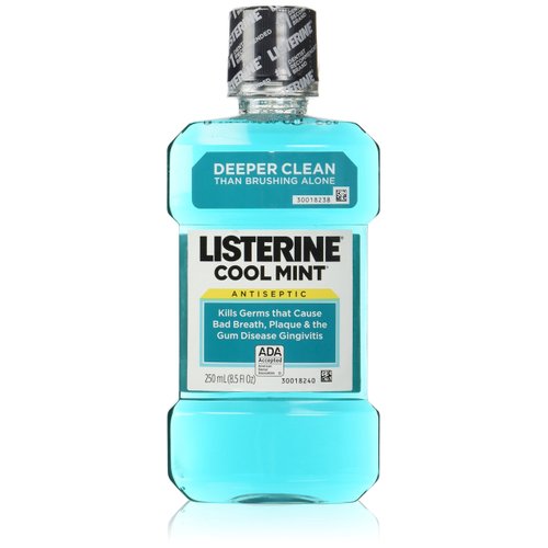 Listerine Antiseptic Mouthwash Coolmint, COOLMINT 250ml 8.5 Fl Oz (Pack of 3)