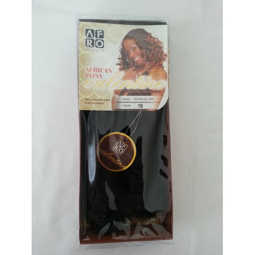 Afro Beauty Collection African Pony (Valentine) (Sensual Braid) - Color 1B - Off Black by Afro Beauty