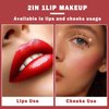 IONSGAKO 3PCS Lip Tint Stain Set Water Tint Vivid Color Lip Stain Long Lasting Waterproof Lip Gloss Moisturizing Multi-Use Matte Liquid Lipstick Lip and Cheek Tint Makeup - Set B