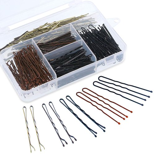 Swpeet 360 Pieces 2 Styles Hair Pins Kit, Including 216Pcs Bobby Pins and 144Pcs U Hair Pins Hair...