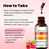 Vitamin B12 and B6 Liquid Drops, B12 Sublingual Vitamin B Complex - B 12 Vitamin 5000mcg - B12 Methylcobalamin for Energy, Brain, and Heart Support with, Raspberry, 80 Servings