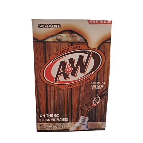 A&W Root Beer Caffeine/Sugar Free Classic On-the-Go Drink Mix Packets - 2 Pk (12 ct)