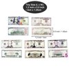 PRETTYLIFE Miniature Dollhouse Scene Model 500 Pieces Mini Dollar Bill Prop Set for 1:12 Mini Dollhouse Decoration