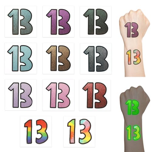 22pcs Nightglow Tattoo Stickers, 13 Temporary Tattoos Stickers Tattoo Girl Stickers for Concert Rave Accessories Girl Women Fans