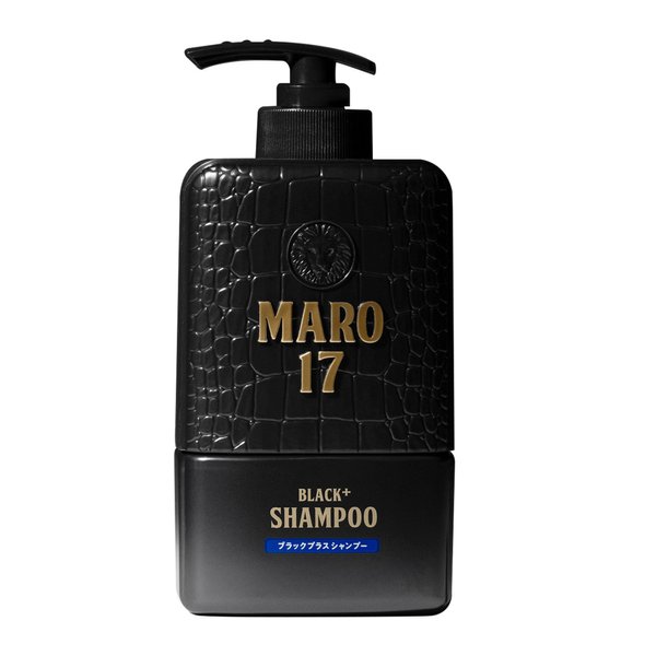 MARO17 Black+ Shampoo - Mens Shampoo For Gray Hair Reversal, Sulfate Free DHT Blocker Shampoo For Men with Royal Jelly & Collagen for Thicker, Darker Hair - Promotes Hair Growth & Prevents Greying