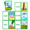 Syllable Flash Cards for Kids Toddlers in Russian Language - Russian Reading Puzzles with Images Picture Word Cards
