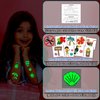 Partywind 204 Styles Luminous Hawaiian Party Supplies for Kids, Individually Wrapped Sheets Glow Hawaiian Luau Temporary Tattoos for Boys Girls Goodie Bag Stuffers, Beach Party Decorations