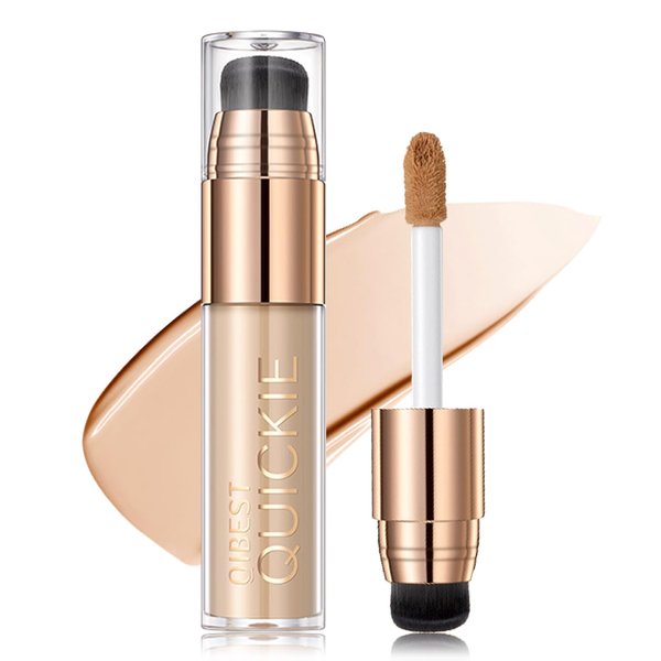 QIUFSSE Liquid Foundation Full Coverage Natural Concealer BB Cream Makeup Foundation for Mature Skin Lightweight Moisturizing Fondation Face Makeup-Natural Color