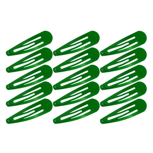 Motanar 50 Pack of Snap Hair Clips Hair Barrettes for Kids, Girls and Women, 50 mm (Green)