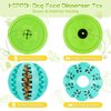 HIPPIH Dog Puzzle Toy 2 Pack, Interactive Dog Toys for Treat Dispensing, Durable Puppy Toys for Teething, Dog Treat Ball for Teeth/Slow Feeder/IQ Training/Playing, Blue-2.75‘’, Green-3.14‘’