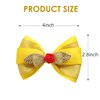 Princess Hair Bow Clips for Girls Women 4 Inch Birthday Gift Dress up Hair Accessories for Belle
