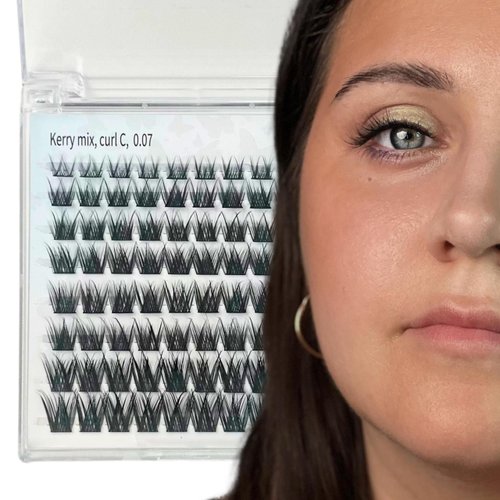 New Reasons Lash Clusters 80 Pcs Individual Lashes Cluster 8-16 mm C D Curl DIY Eyelash Extensions at Home Kerry Mix