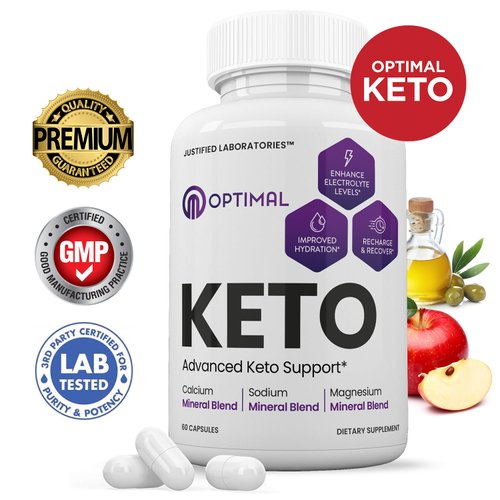 (2 Pack) Optimal Keto Pills 1275MG New & Improved Formula Contains Apple Cider Vinegar Extra Virgin Olive Oil Powder Green Tea Leaf 120 Capsules