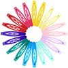 Hair Clips for Women Girls, Funtopia 40 Pcs 2.4" No Slip Metal Oval Snap Hair Clip Simple Barrettes Hairpins for Thin and Thick Hair (Mixed color)