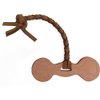 Auburn Leathercrafters Leather Tug Dog Toy - Dumbell