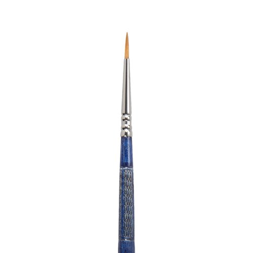 Escoda Optimo Series 1210 Artist Watercolor & Acrylic Short Handle Paint Brush, Pure Kolinsky, Round, Size 1