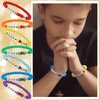 Ferreve 35 Sets Religious Bead Wristband Craft Kit Jesus Love Me Faith DIY Bead Craft Kit Love Charms Letter Beads for VBS Week Sunday School Christian Bible Verse Gifts Making