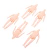 EXCEART Moveable Jointed Doll 6pcs Body Nude Naked Body Soldier Male Dolls Artist Drawing Manikin Action Figure Toys Joint Doll DIY Doll Accessory