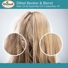 Difeel Beaker & Blend Hair & Essential Oil Kit #1 - Includes Castor, Shea Butter, Argan, Rosemary Hair Oils, Argan & Coconut Essential Oils and a Mixing Beaker - Customizable Hair Treatment Collection