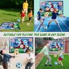 Soccer Ball Game Set for Kids: Indoor Outdoor Backyard Toss Soccer Goal Game with Balls, Toddlers Gift for 3 4 5 6 7 8 Year Old Boy Toys,Foldable Flannel Goals,Ideal for Parent-Child Bonding