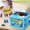Barelove Kids Piggy Bank, ATM Coin Cash Money Counter Saving Can, Stealing Cute Mokey Electronic Smart Voice Prompt Piggy Bank Safe Locks, Great Gift fot Boys & Girls (Blue)