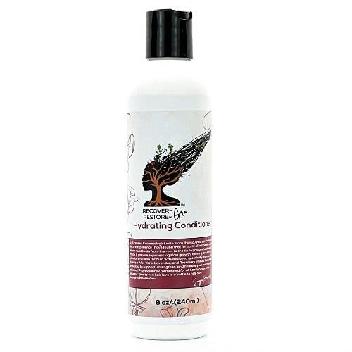RECOVER - RESTORE - GRO Hydrating Conditioner | Silicone Free | Rice Bran Proteins | Fragrance Free | All Hair Types | Gluten Free | Cruelty free | 8oz