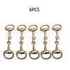 Dielianyi 6PCS Medium Gold Snaffle Bit Horse Bit Buckle Create Exquisite Equestrian Jewelry