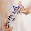 JWICOS Crystal Tiara and Crown for Women Elegant Princess Crown for Girls Wedding Tiara Headband for Wedding Prom Birthday Party Pageant Halloween Costume (Blue)