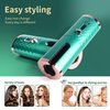 Automatic Curling Iron, Hair Curling Iron for Hair Styling, Cordless Auto Hair Curler, with 6 Temps and Timers, Auto Shut-Off, Fast Heating, Rechargeable Cordless Hair Curler 1 (Green) (Green)