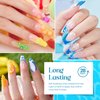 Beetles Gel Nail Polish Set-20 Colors Top Coat Gel Nail Polish Pastel Neon Pink Yellow Green Blue White Glitter Gel Nail Polish Pool Party Series Soak off Uv Summer Manicure Gift for Women Girls